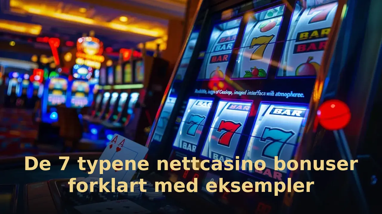 De 7 typene nettcasino bonuser forklart med eksempler